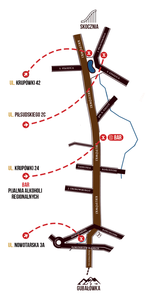 Smaki Podhala - mapa sklepów firmowych